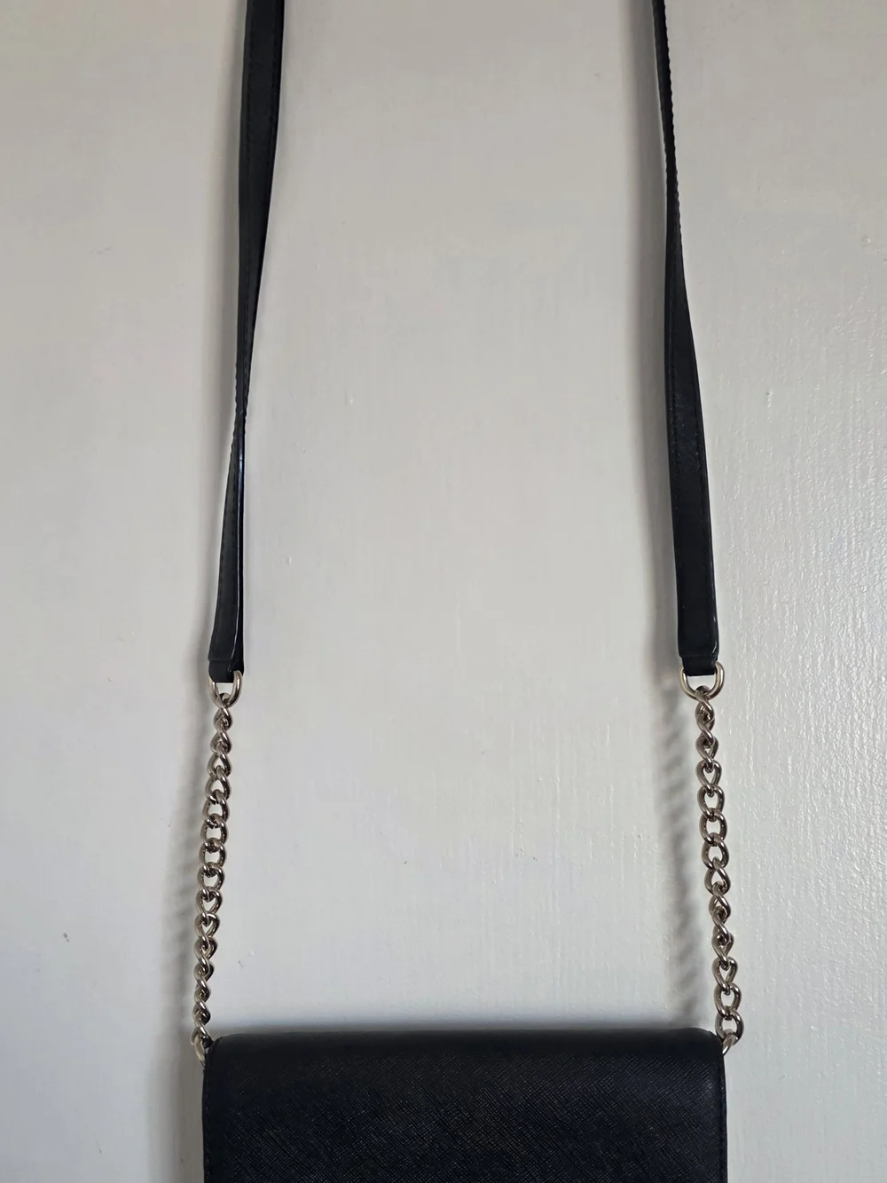 Kate Spade Black and Cream Chain-Strap Crossbody